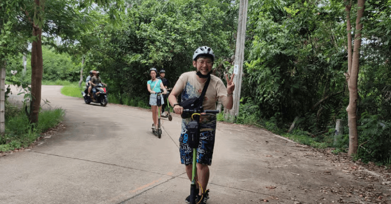Bangkok: Bang Kachao E-Scooter Jungle Tour