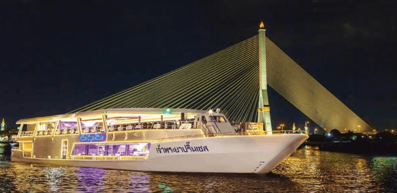 Chao Phraya Dinner Cruise with Private Transportation
