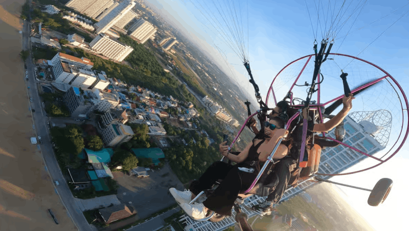 Pattaya: Beach + City Scenic Paramotor Flight by BFA