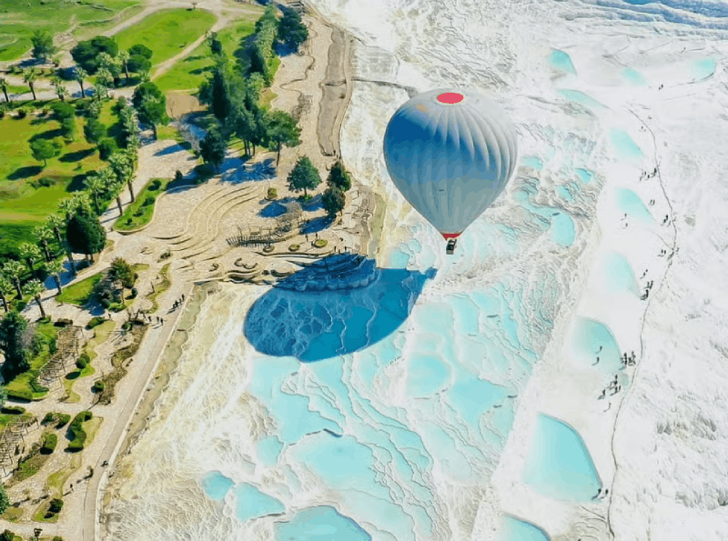 Antalya: Pamukkale Tour with Hot Air Balloon and Lunch