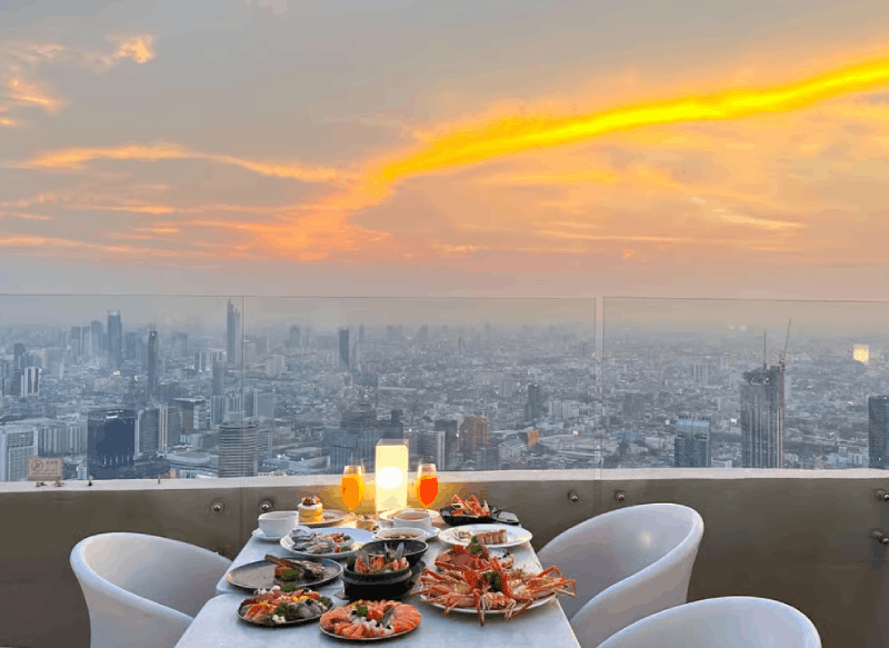 Bangkok: Baiyoke Dinner Buffet 81st Floor Outdoor Skybox