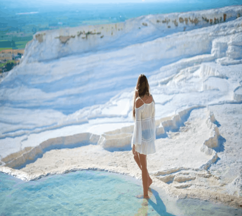 Bodrum:Pamukkale Cotton Castle & Hierapolis Day Trip w/Lunch